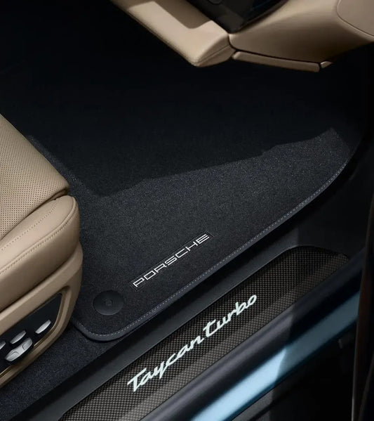 Porsche Design Porsche Taycan Floor Mats with Nubuk Surround