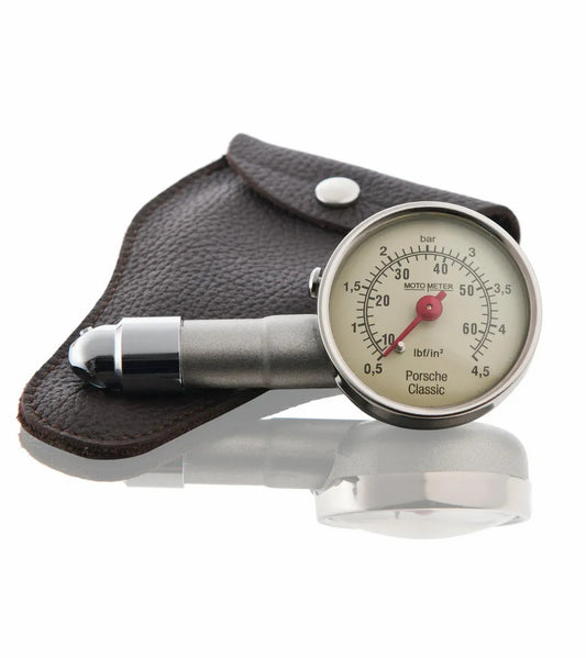 Porsche Design Porsche Classic Tire Pressure Gauge with Leather Case
