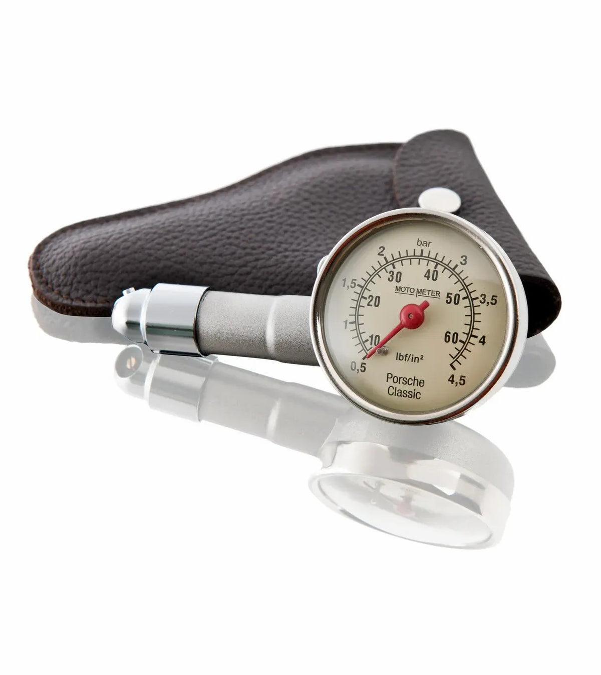 Porsche Design Porsche Classic Tire Pressure Gauge with Leather Case