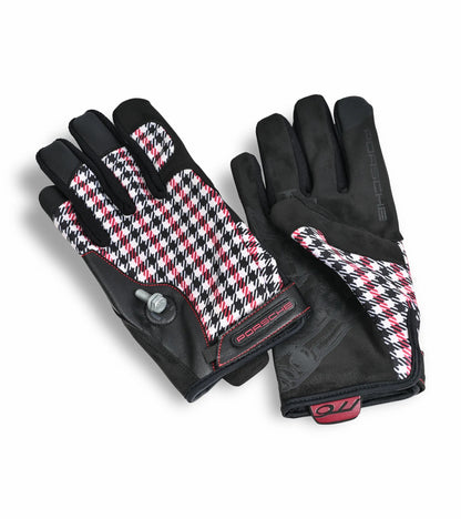 Porsche Design Porsche Classic Assembly Gloves in Red Pepita