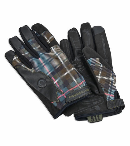 Porsche Design Porsche Assembly Gloves in Dress Mackenzie Green Tartan