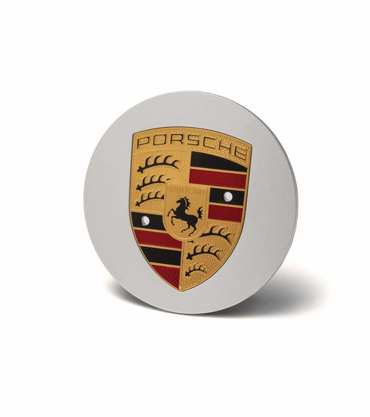 Porsche Design Porsche Wheel Hub Covers with Colored Porsche Crest