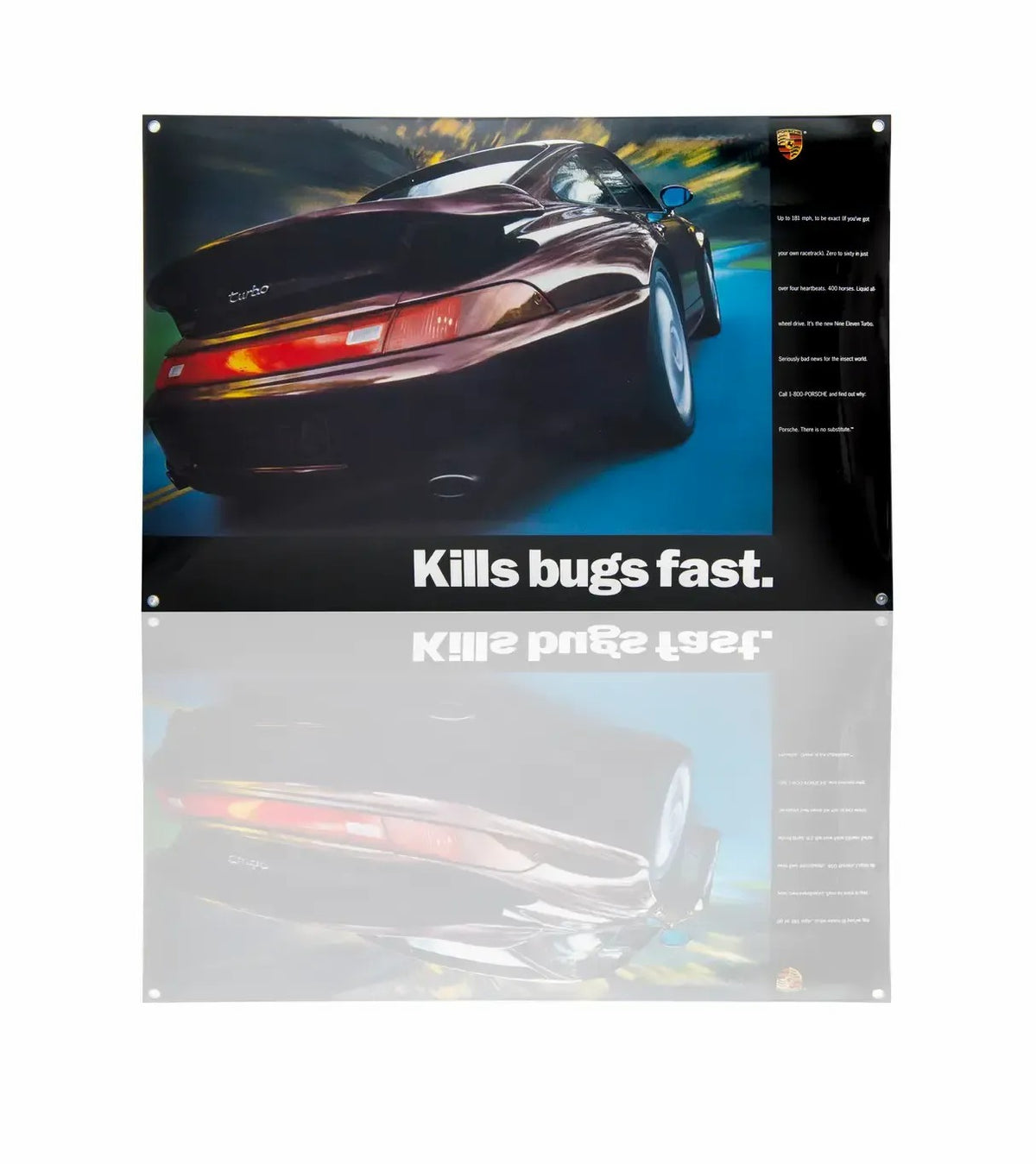 Porsche Design Porsche Classic 993 Turbo Enamel Sign – 'Kills bugs fast'