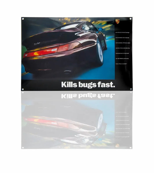 Porsche Design Porsche Classic 993 Turbo Enamel Sign – 'Kills bugs fast'