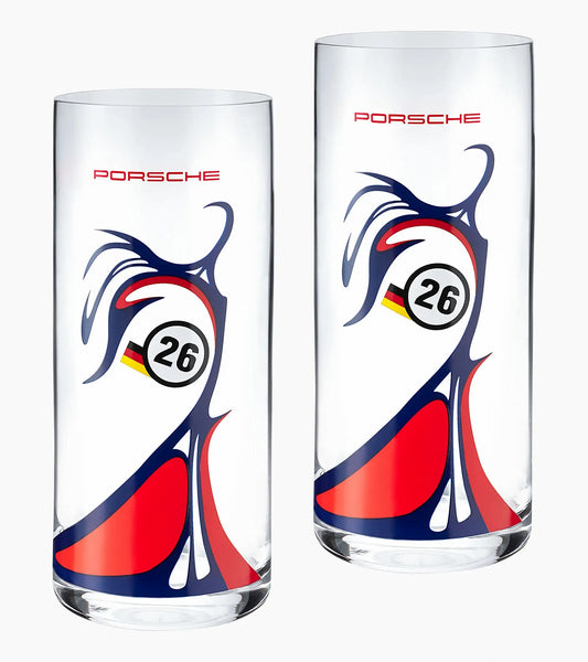 Porsche Design Set of 2 long drink glasses – GT1