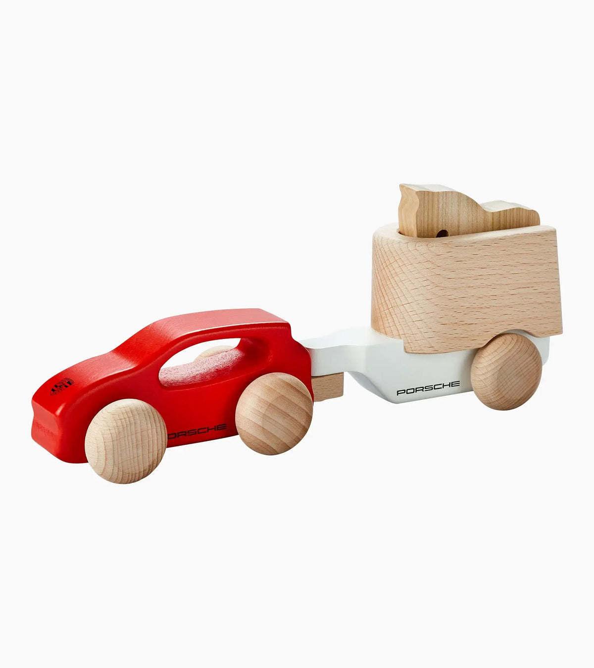 Porsche Design Cayenne Wooden Car with Horse Trailer