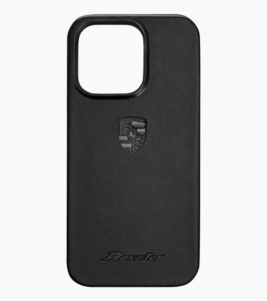 Porsche Design Boxter leather iPhone 14 Pro snap-on case – Essential