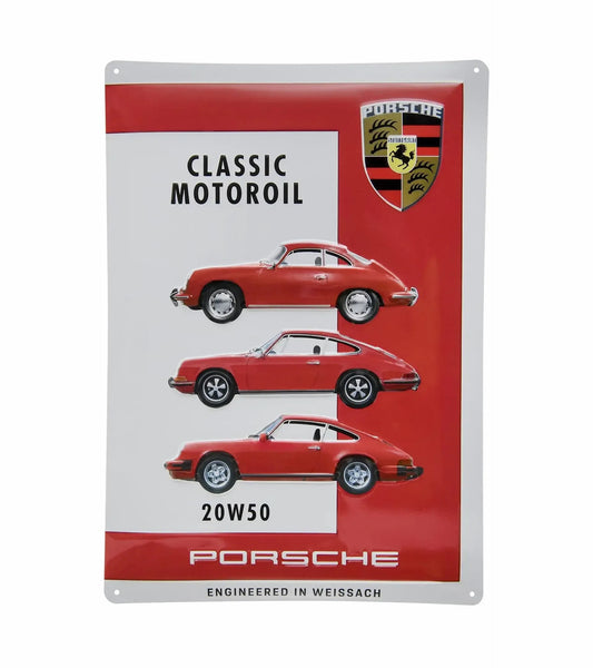 Porsche Design Metal plate – Motoroil 20W50