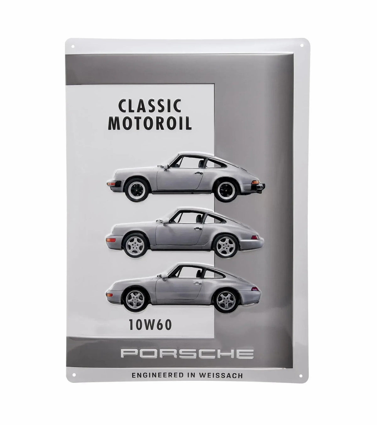 Porsche Design Metal plate – Motoroil 10W60