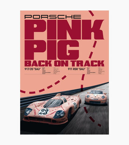 Porsche Design Poster set – 917 Pink Pig